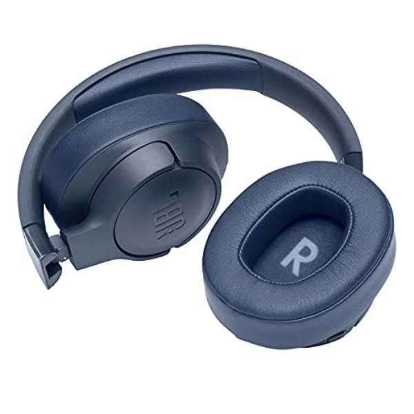JBL Tune 760NC - Lightweight, Foldable Over-Ear Wireless Headphones with Active Noise Cancellation - Blue (Renewed)