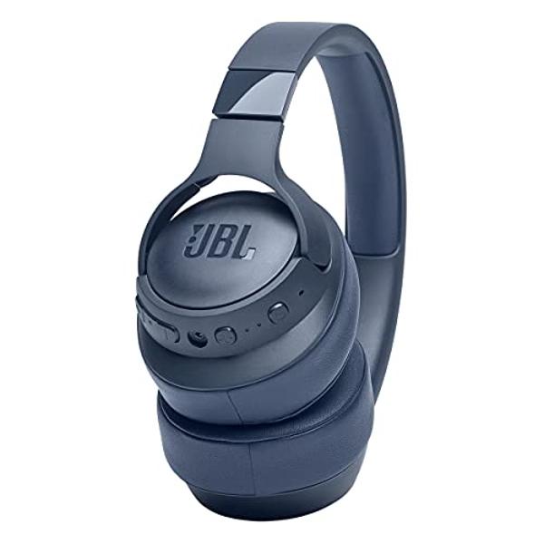 JBL Tune 760NC - Lightweight, Foldable Over-Ear Wireless Headphones with Active Noise Cancellation - Blue (Renewed)