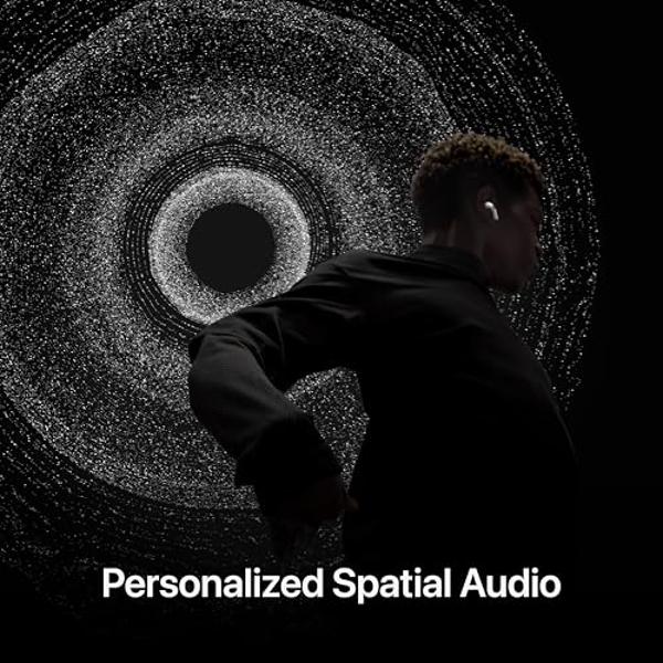 Apple AirPods Pro 2 Wireless Earbuds, Active Noise Cancellation, Hearing Aid Feature, Bluetooth Headphones, Transparency, Personalized Spatial Audio, High-Fidelity Sound, H2 Chip, 