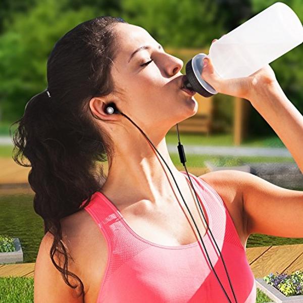 MINDBEAST Super Bass Wired Earbuds with Microphone – Noise Cancelling, Deep Bass Ear Buds for Gaming, Travel, Work – Comfortable, Durable Wired Earphones with Mic, Compatible with 