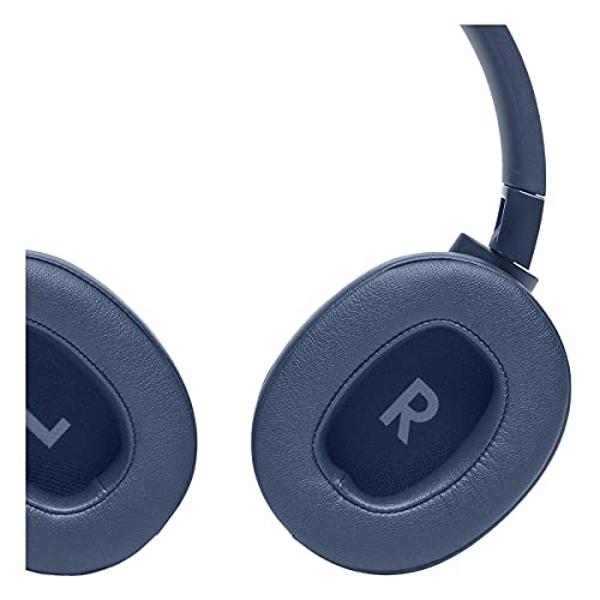 JBL Tune 760NC - Lightweight, Foldable Over-Ear Wireless Headphones with Active Noise Cancellation - Blue (Renewed)