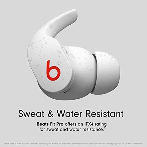 Beats Fit Pro True Wireless Bluetooth Noise Cancelling in-Ear Headphones - White (Renewed)