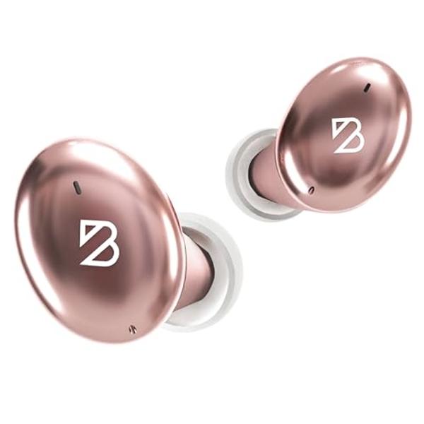 Back Bay Audio Tempo 30 Wireless Earbuds for Small Ears - Award-Winning Sound, Sweatproof Bluetooth Earbuds, Comfortable Ear Buds for Women, Pink Earphones Small Ear Canals, Long B