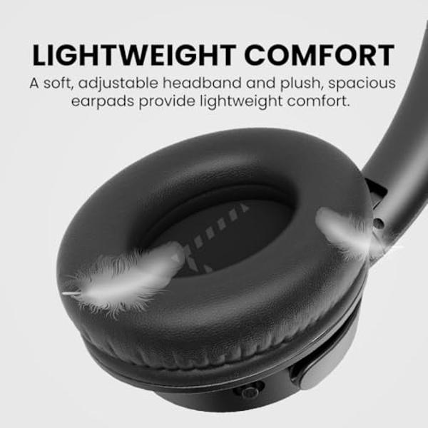 Avantree Ensemble - Wireless TV Headphones Compatible with TVs with Optical, AUX, or Bluetooth Audio Outputs - Comfortable Headphones for Seniors with Charging Dock & Transmitter a