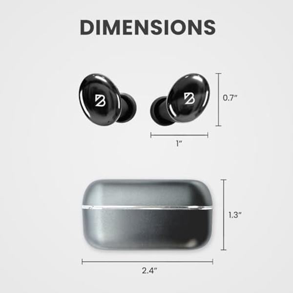 Back Bay Audio Tempo 30 Wireless Earbuds for Small Ears - Award-Winning Sound, Sweatproof Bluetooth Earbuds, Comfortable Ear Buds for Women, Pink Earphones Small Ear Canals, Long B