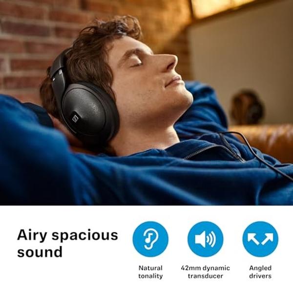 Sennheiser HD 620S - Audiophile Closed-Back Wired Headphones - Premium Stereo Sound with Speaker-Like Spatial Imaging and Optimized Surround for Immersive Listening, Black