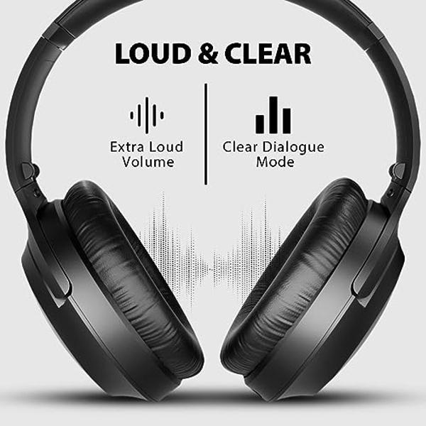 Avantree Opera - Wireless Headphones for TV Watching with Clear Dialogue, Compatible with TVs Equipped with Optical or AUX Audio Output Ports, Passthrough, Enhanced Volume & Comfor