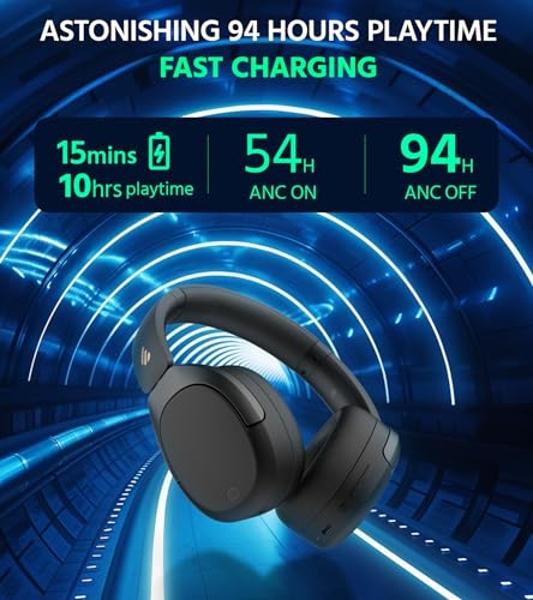 Otium Bluetooth Headphones, Wireless Earbuds IPX7 Waterproof Sports Earphones with Mic HD Stereo Sweatproof in-Ear Earbuds Gym Running Workout 15 Hour Battery Sound Isolation Heads
