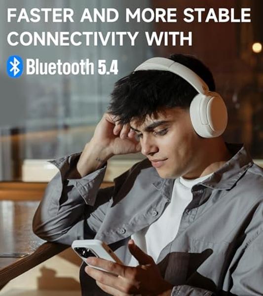 Avantree Ensemble - Wireless TV Headphones Compatible with TVs with Optical, AUX, or Bluetooth Audio Outputs - Comfortable Headphones for Seniors with Charging Dock & Transmitter a