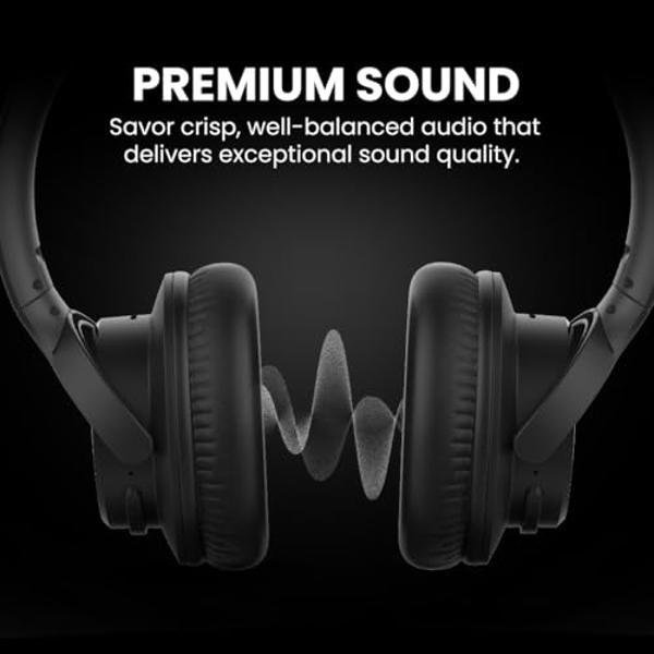 Avantree Ensemble - Wireless TV Headphones Compatible with TVs with Optical, AUX, or Bluetooth Audio Outputs - Comfortable Headphones for Seniors with Charging Dock & Transmitter a