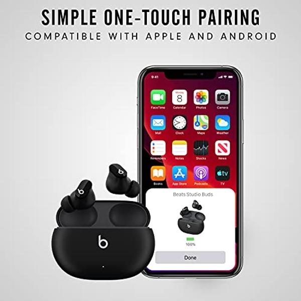 Beats Studio Buds - True Wireless Noise Cancelling Earbuds - Compatible with Apple & Android, Built-in Microphone, IPX4 Rating, Sweat Resistant Earphones, Class 1 Bluetooth Headpho