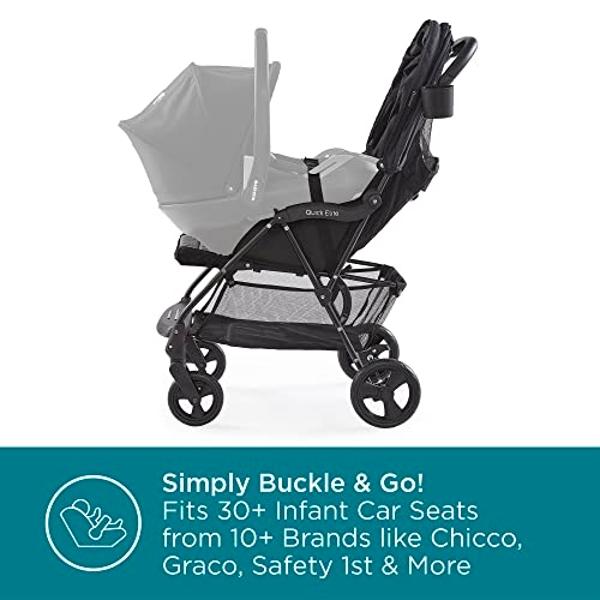 Contours Quick Elite Baby Stroller, Lightweight Compact Travel Stroller, Toddler Stroller, Infant Car Seat Compatibility, Multi-Position Seat Recline, Sun Canopy, 5-Point Safety Ha