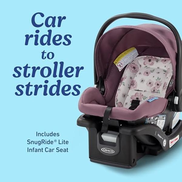 Graco Verb Travel System | Includes Verb Stroller and SnugRide 30 Infant Car Seat, Merrick | Stroller and Carseat Combo