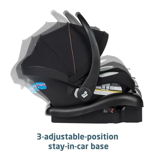 Chicco KeyFit Caddy Frame Stroller, Accepts All Chicco Infant Car Seats, Adjustable Handle, Parent Tray | Black/Black