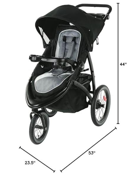 Chicco Liteway Stroller, Compact Fold Baby Stroller with Canopy, Lightweight Aluminum Frame Umbrella Stroller, for Use with Babies and Toddlers up to 40 lbs. | Cosmo/Black/White