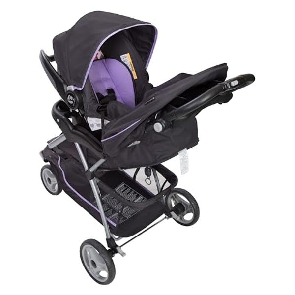 Contours Element Side-by-Side Convertible Toddler and Baby Stroller Single-to-Double, Reversible Seating Options, Infant Seat Compatible, Spacious Storage, UPF 50 Sun Canopy - Stea