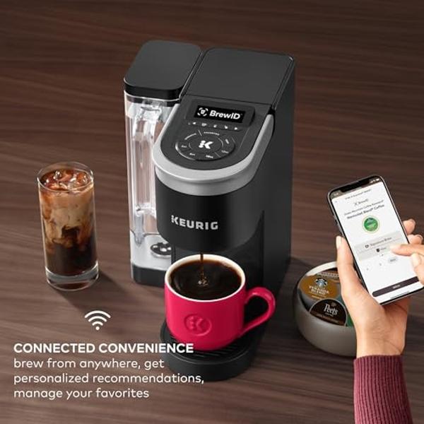 Keurig K-Supreme SMART Coffee Maker, MultiStream Technology, Brews 6-12oz Cup Sizes, Black