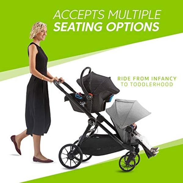 Baby Jogger City Select LUX | 20 Ways to Ride, Single to Double Stroller | Quick Fold, Taupe