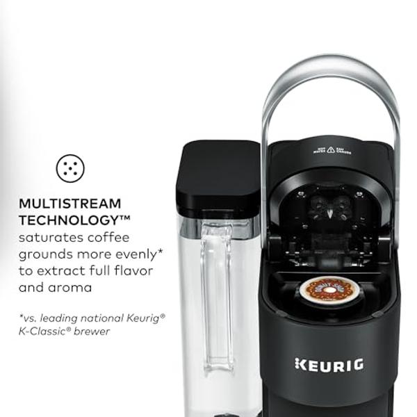 Keurig K-Supreme SMART Coffee Maker, MultiStream Technology, Brews 6-12oz Cup Sizes, Black