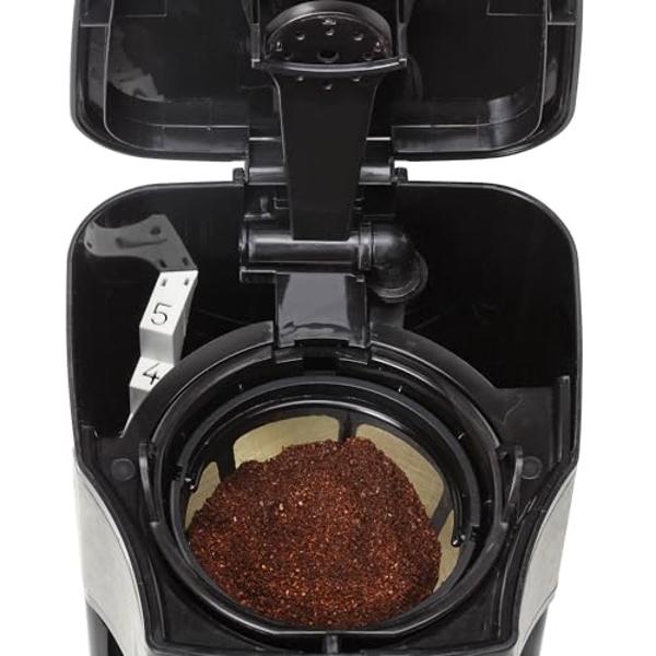 Capresso 5-Cup Mini Drip Coffee Maker, Black and Stainless Steel