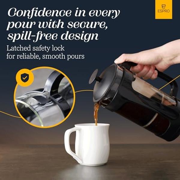 AeroPress Original Coffee Press – 3 In 1 Brew Method Combines French Press, Espresso, Full Bodied Coffee Without Grit or Bitterness, Small Portable Coffee Maker for Camping & Trave