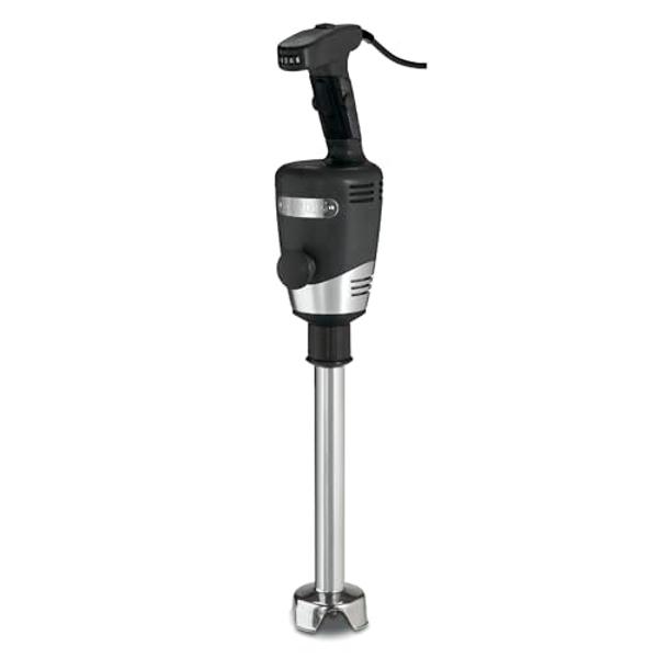 Waring Commerical WSB50 Big Stix Heavy Duty Immersion Blender, 12" Removable Shaft, 1 HP/700 Watt Variable Speed Motor, 120V, 5-15 Phase Plug,Black/Silver