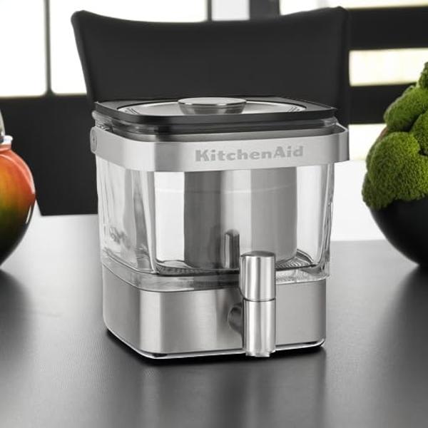 KitchenAid KCM4212SX Cold Brew Coffee Maker-Brushed Stainless Steel, 28 ounce