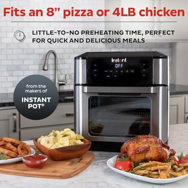 COSORI 6.8Qt Air Fryer, 12-in-1 Dual Blaze for 360° Crispy Meals, No Shaking & Preheating to Fast Cooking with Bake, Roast, Broil, 100+In-App Recipes, Dishwasher Safe
