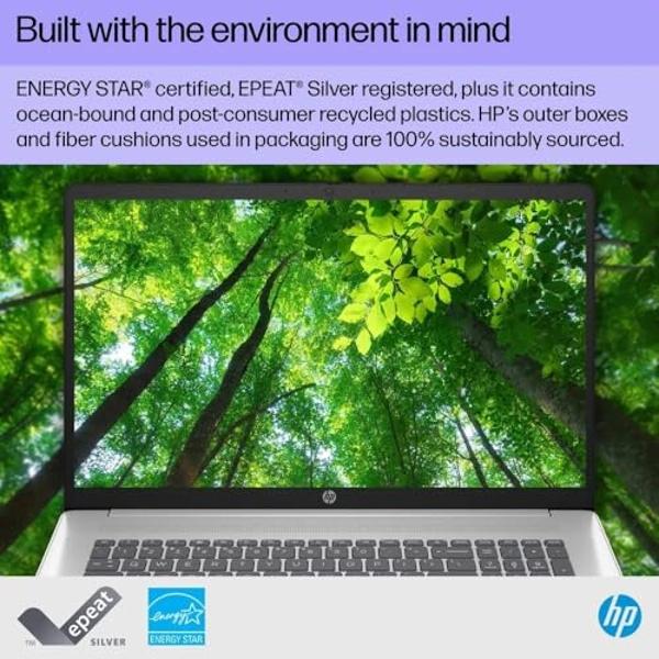 HP Laptop with Wireless Buds, 17.3" HD Display, Touch Screen, 16GB RAM, 512GB SSD Drive, Intel 6-Core Processor, HDMI, USB-Type C, Windows 11