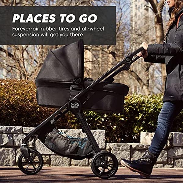 Baby Jogger City Mini GT2 All-Terrain Travel System, with City GO 2 Infant Car Seat, Pike Exclusive Includes Belly Bar, Leatherette Handlebar, and Premium Fabric