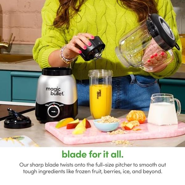 Sangcon Immersion Blender Handheld, 3-in-1 Hand Blender Electric, 400W Handheld Blender, Stainless Steel Blade Stick Blender with Whisk, Milk Frother Attachments - Black