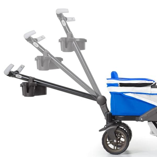 Gladly Family Anthem2 2-Seat All-Terrain Wagon Stroller with Easy Push and Pull, Removable XL Canopies, and Sturdy, Safe Folding for Storage and Transport, Electric Silver