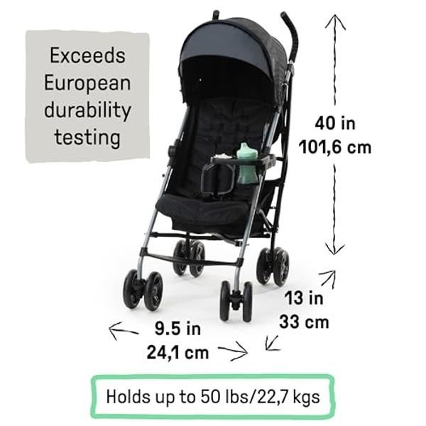 VEVOR Standard Baby Infant Stroller with 95-150 Adjustable Backrest & 0/90 Adjustable Footrest, Newborn Stroller with Cup Holder and Carry Bag, Dark Grey