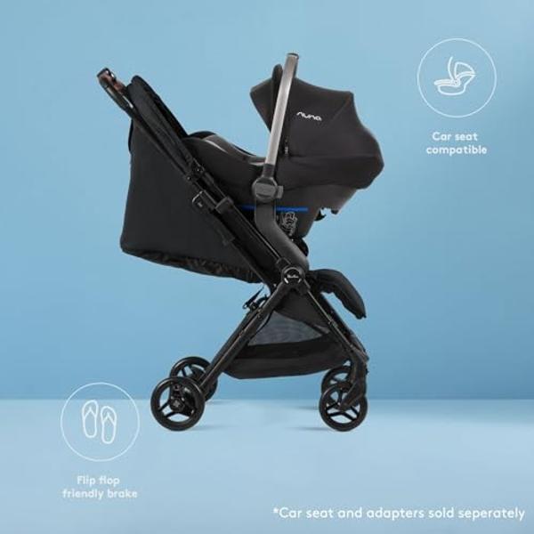 Dream On Me Vista Moonwalk Baby Stroller in Mint, Lightweight Infant Stroller with Compact Fold, Multi-Position Recline Umbrella Stroller with Canopy, Extra Large Storage and Cup H