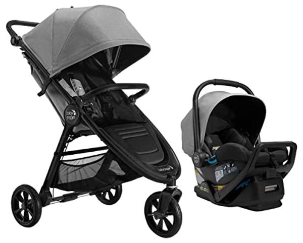 Baby Jogger City Mini GT2 All-Terrain Travel System, with City GO 2 Infant Car Seat, Pike Exclusive Includes Belly Bar, Leatherette Handlebar, and Premium Fabric