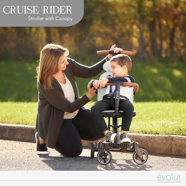 Jeep PowerGlyde Plus Stroller by Delta Children Lightweight Travel Stroller with Smoothest Ride, Aluminum Frame, 4-Position Recline, Extra Large Storage Basket, Black