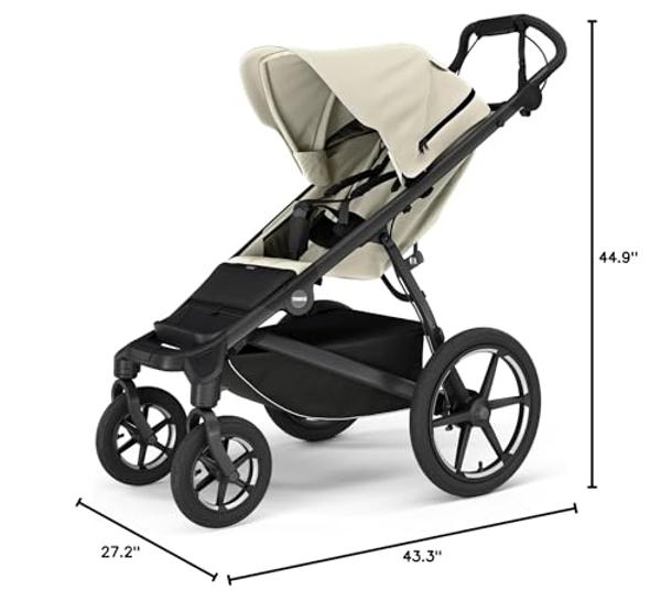 Thule Urban Glide 4-Wheel Single Child All-Terrain Stroller, Full-Suspension System, Air-Filled Tires, Upright seat with Adjustable Recline and Built-in Leg Rest, Baby Stroller