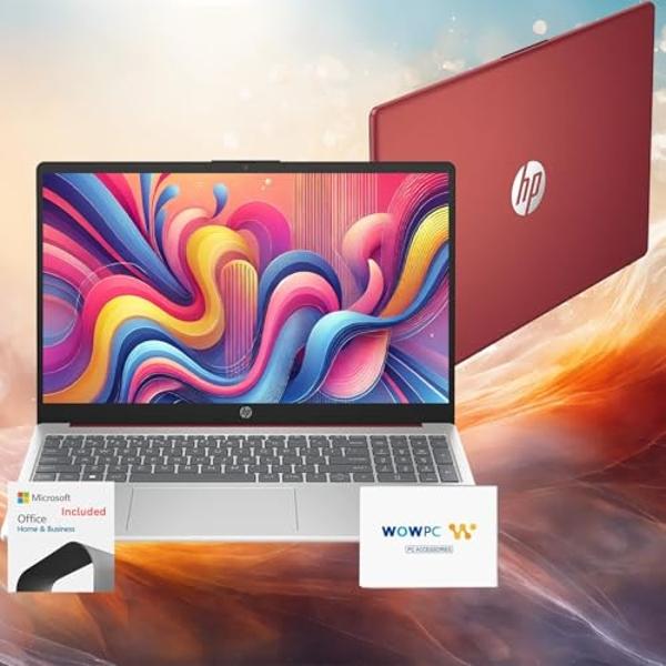 HP Go 15.6" Laptop with 12-Month Microsoft 365, 16GB RAM • 1.6TB Storage (128GB OnBoard + 512GB External + 1TB OneDrive) • Intel Quad-core Processor • Fast Wi-Fi 6 • Upto 12 Hours 