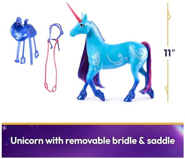 Unicorn Academy, River with 2 Riding Accessories, 11”, Compatible with Isabel, Dolls & Unicorn Toys for Girls Ages 4 and up