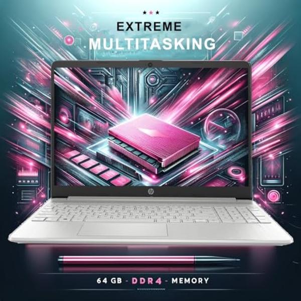 HP Pavilion 15.6" Touchscreen Laptop with 12 Months Microsoft • 40GB RAM • 1TB Storage (512GB SSD + 512GB External HD) • Intel Core 6-Core CPU • Upto 12 Hours Battery • w/WOWPC Bun