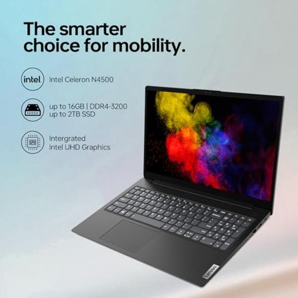 Lenovo V15 Lightweight Laptop, 15.6” 1080p Anti-Glare Display, Business and Everyday Use, 16GB RAM, 1TB SSD, Intel Processor, Windows 11 Pro, HDMI, Wi-Fi, Webcam with Privacy Shutt