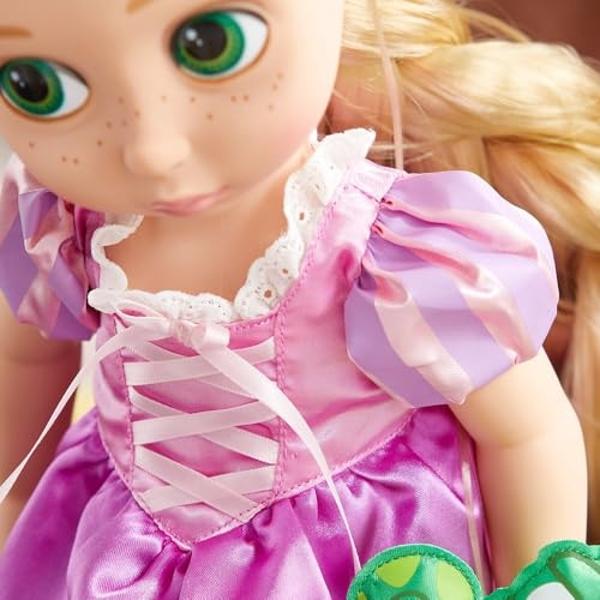 Disney Store Official Animators' Collection Rapunzel Doll, Tangled, 16 Inches, Includes Pascal with Molded Details, Fully Posable Toy in Satin Dress - Suitable for Ages 3+ Toy Figu
