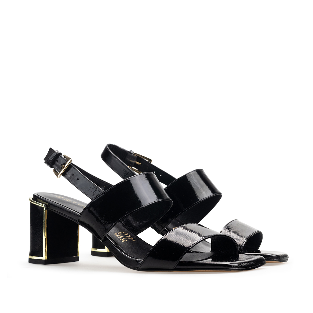 Zapatillas De Tacón Davenia De Piel Sandalia Para Dama Mod. Imelda