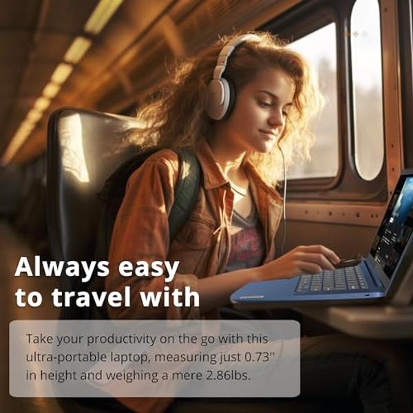 Lenovo IdeaPad Slim 3 Chromebook, 14" FHD Touchscreen, MediaTek Kompanio 520 Processor, 4GB LPDDR4X RAM, 352GB Storage (64GB eMMC + 288GB Docking Station Set), WiFi 6, Webcam, Chro