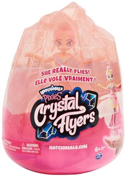 Crystal Flyers by Hatchimals, Pink Magical Flying Pixie Toy Doll, Girls Gifts, Kids Toys for Girls Ages 6 and up