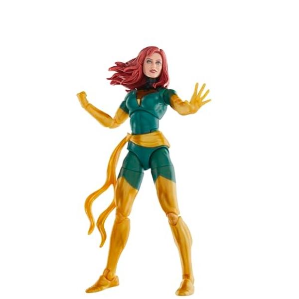 Marvel Legends Series Jean Grey with Phoenix Force Display, Deluxe X-Men Comics Collectible 6-Inch Action Figure