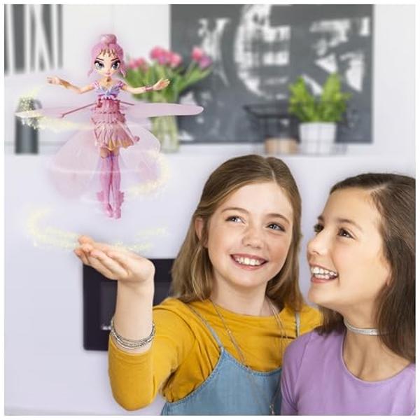 Crystal Flyers by Hatchimals, Pink Magical Flying Pixie Toy Doll, Girls Gifts, Kids Toys for Girls Ages 6 and up