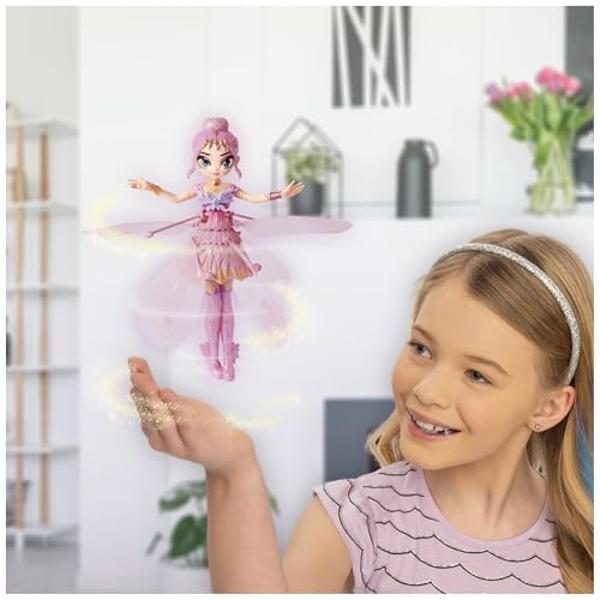 Crystal Flyers by Hatchimals, Pink Magical Flying Pixie Toy Doll, Girls Gifts, Kids Toys for Girls Ages 6 and up
