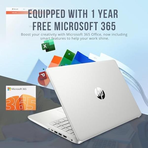 HP Stream 14" HD BrightView Laptop, Intel Celeron N4120, 16GB RAM, 416GB Storage (128GB eMMC + 288GB Docking Station Set), Intel UHD Graphics, 720p Camera, Wi-Fi, 1 Year Office 365