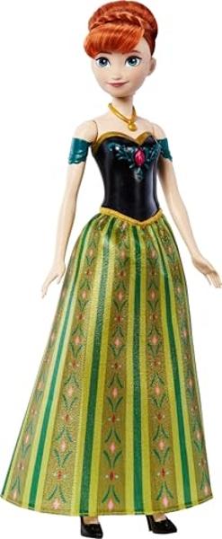 Mattel Disney Frozen Toys, Singing Anna Doll with Signature Clothing, Sings “For the First Time in Forever” from the Movie Frozen